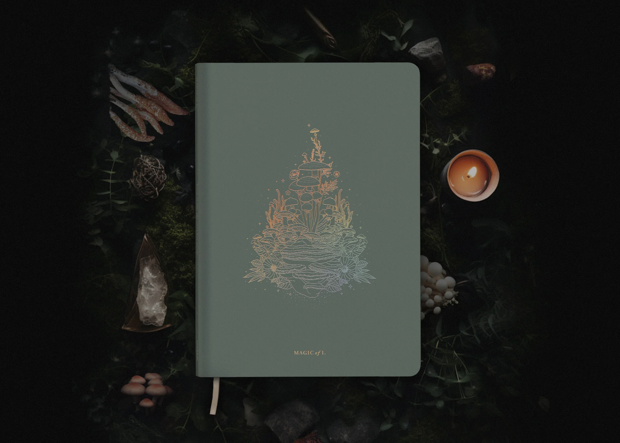 A5 ASTRO-MYCOLOGY JOURNAL: EARTHLY DELIGHTS - SAGE - Image 5
